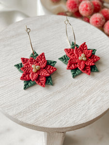 Poinsettia Hoops